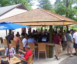 guests at the tiki bar