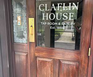 door to Claflin House tap room