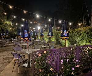 patio at night