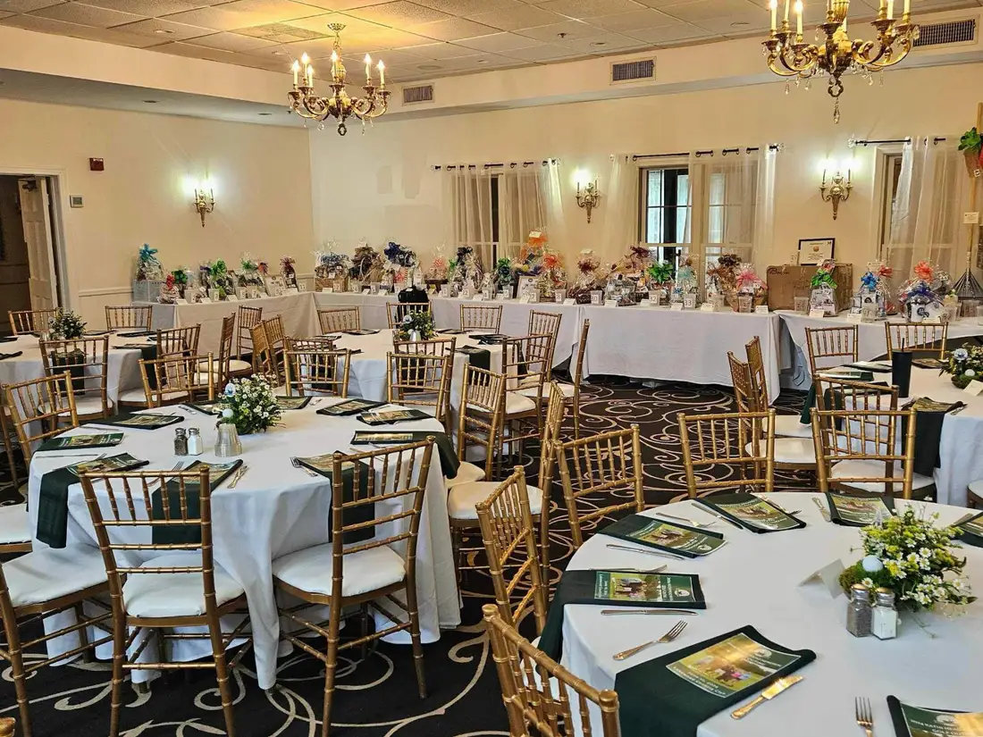 Banquet room at the Lakewood Country Club