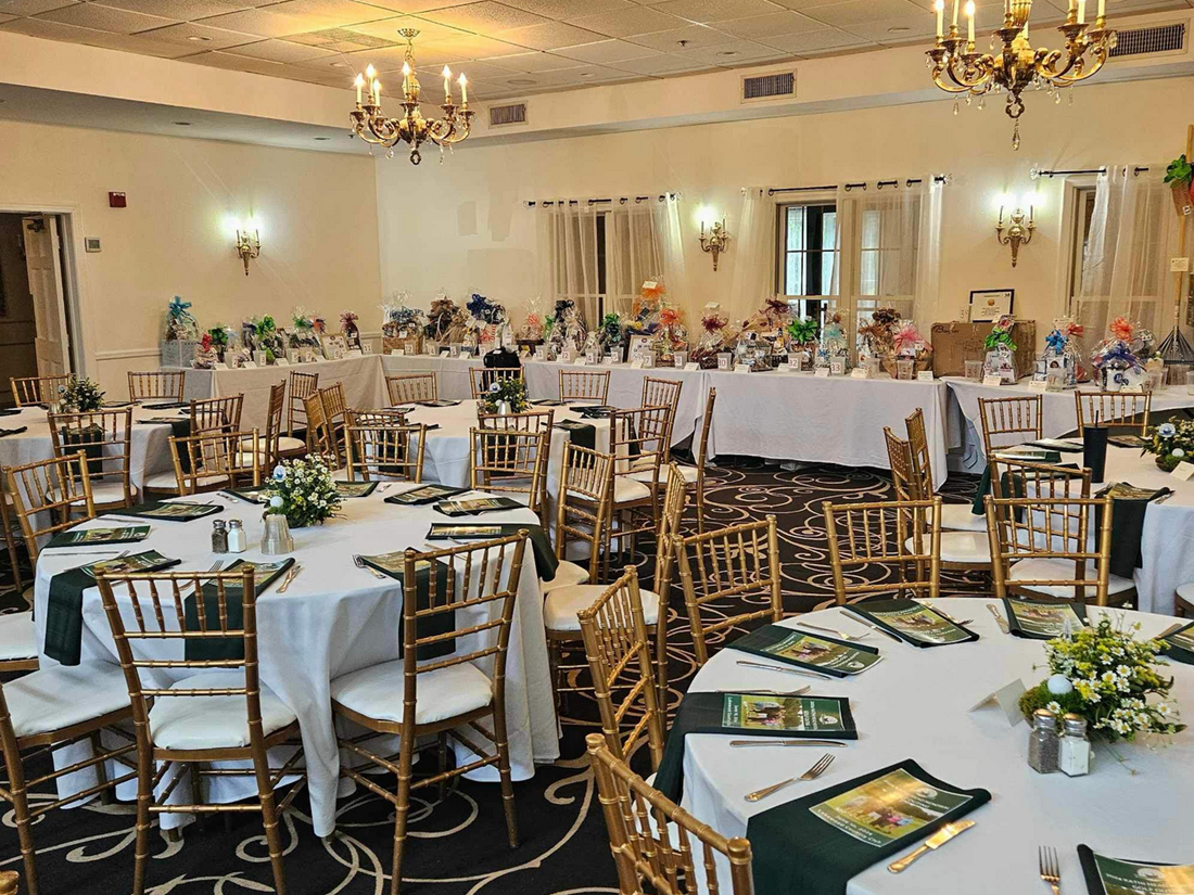 Banquet room at the Lakewood Country Club